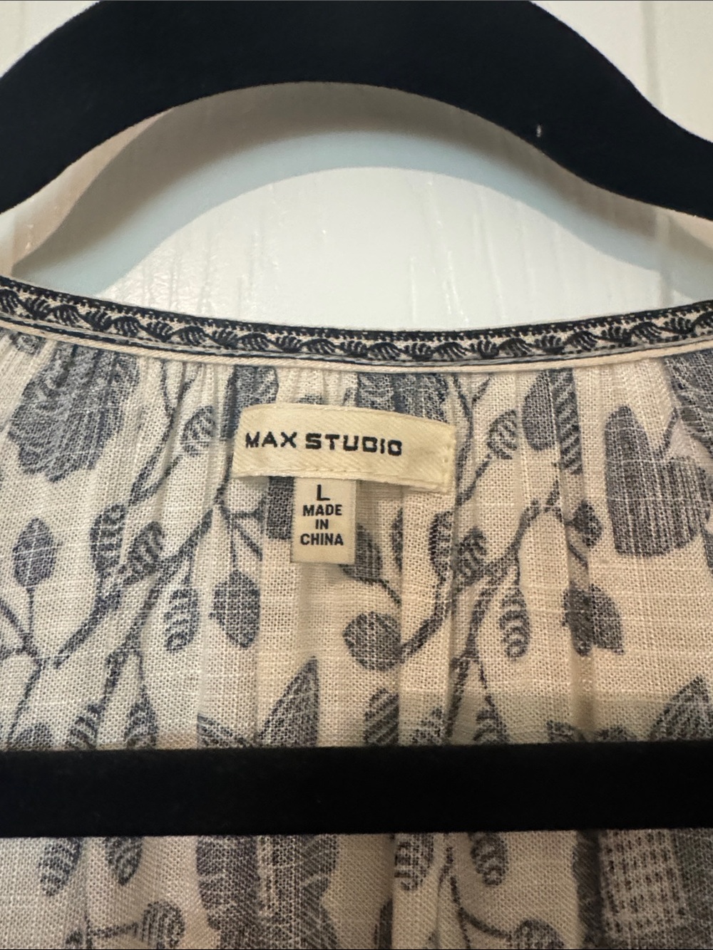 Max Studio maxi dress, large, tan with black - Picture 4 of 8